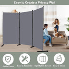 Room Divider 6FT Single Panel Privacy Screen, Portable Room Partitions and - Image 4
