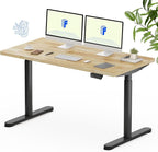 FLEXISPOT Solid Rubberwood Electric Standing Desk by FlexiSpot