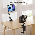 suptek Aluminum Alloy Cell Phone Desk Mount Stand 360° Tablet Stand and Holders - Image 4
