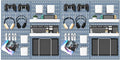 MULSAME Pegboard Combination Kit, 25.2" x 50.4" Wall Mounted Storage Set by MULSAME