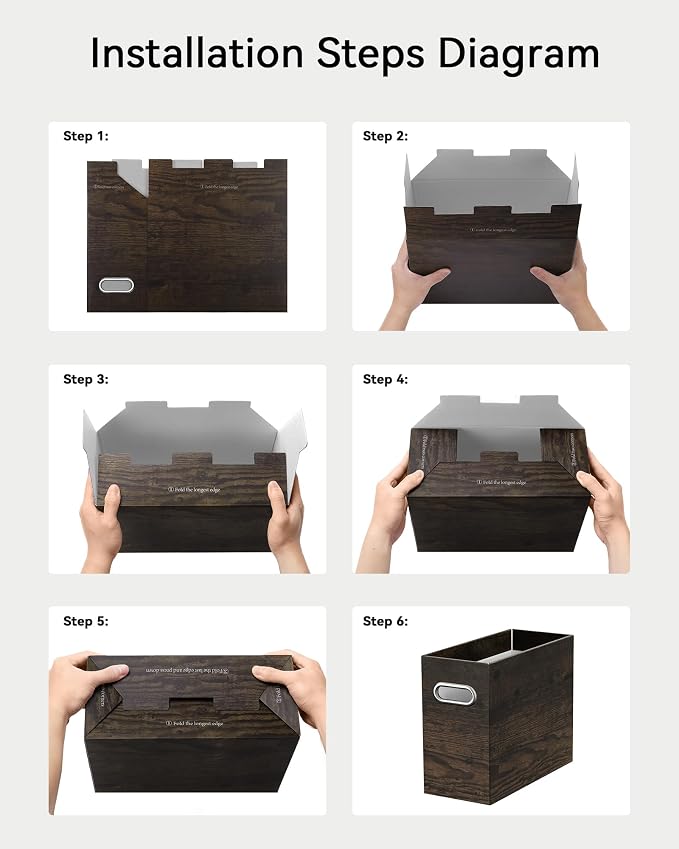 Oterri Cardboard File Organizer Box - Image 3