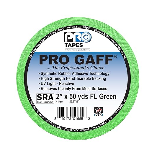 2" Width ProTapes Pro Gaff Premium Matte Cloth Gaffer's Tape - Image 2