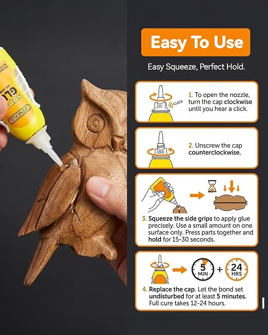 LEENEXUS Super Glue Gel Precision Control, 5ML【Dual Molecular Interlock】 Clear - Image 8