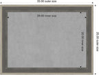Amanti Art Grey Framed Magnetic Board 25x33 Medium Vision Board - Image 2
