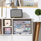 novelinks Stackable Plastic Clear Storage Box Containers - Image 7