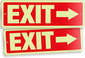 iSYFIX Exit Signs with Directional Right Arrow, Glow in the Dark, by iSYFIXPREMIUMSIGNS