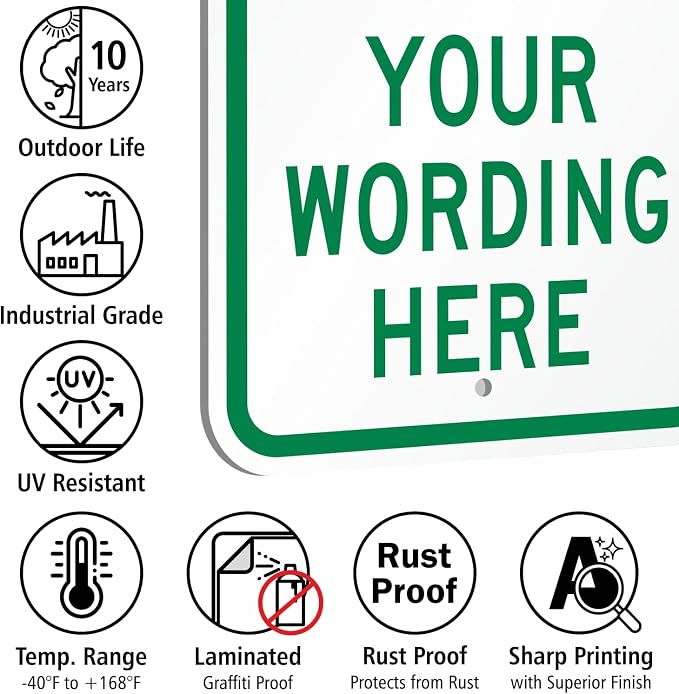 SmartSign 18 x 12 inch “Reserved Parking” Custom Metal Sign - Image 7