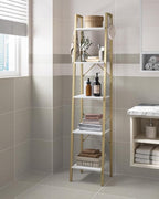Hzuaneri Ladder Shelf, Bookshelf Bookcase, Freestanding Corner Storage Shelve - Image 7