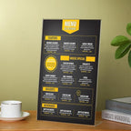 Wenqik 4 Packs 8. 5" x 14" Sign Holders Vertical l Shape Frame Acrylic Document - Image 6