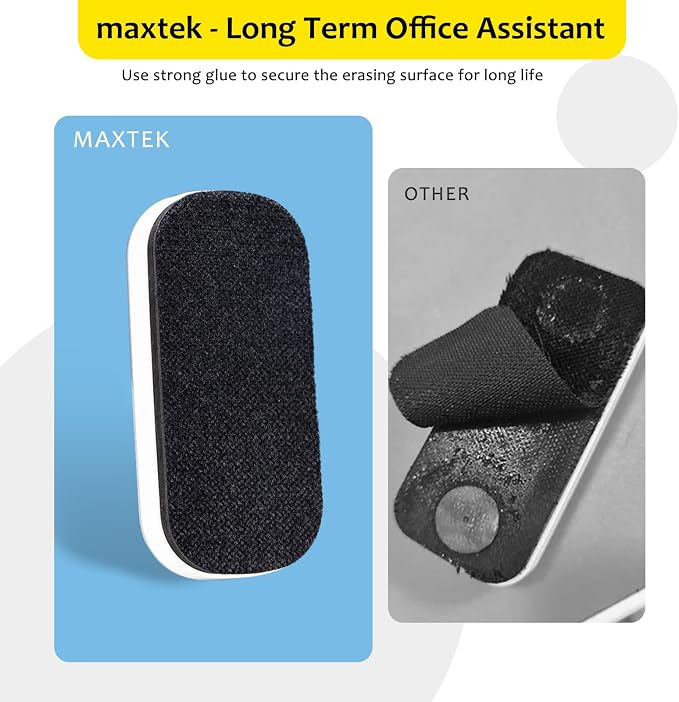 maxtek Magnetic Dry Erase Eraser, Glass Board Erasers, 4 Pack, Glass Board - Image 7