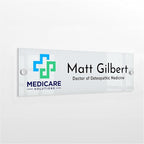 Custom Door Name Plate with Business Logo by Brd+Gifts