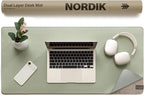 Nordik Felt and Leather Desk Mat by NordikByDesign