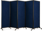 Upgrade Version Room Partition and Divider, Freestanding Rolling Dividers by StrongBird
