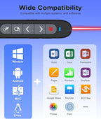 Air Mouse Clicker for Presentation Rechargeable, Presenter Clicker Remote for - Image 7