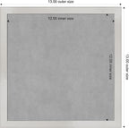 Amanti Art Silver Framed Magnetic Board 13x13 X-Small Vision Board - Image 4