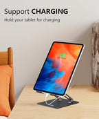 Aoviho Tablet Stand Holder for Desk, Adjustable Desktop Tablet Holder, Foldable - Image 4