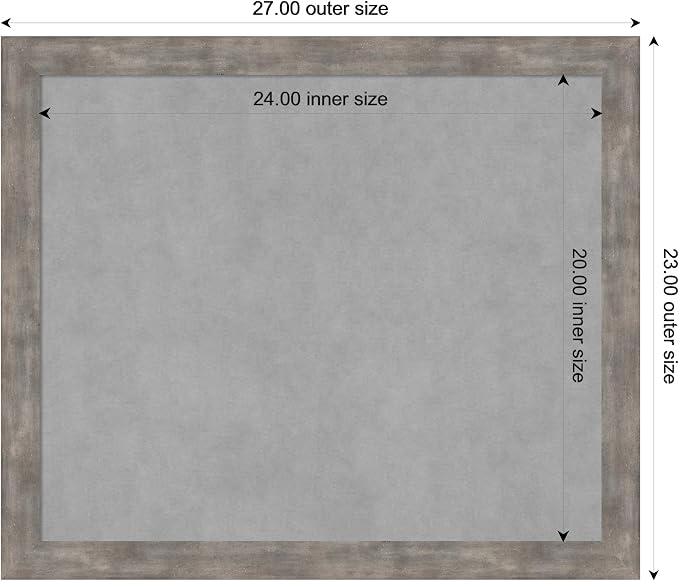 Amanti Art Silver Framed Magnetic Board 23x27 Medium Vision Board - Image 3