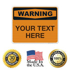 Custom Warning Sign, OSHA Sign, 24x30 Inches, 3M EGP Reflective .080 Aluminum - Image 8
