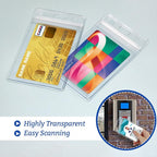 100 Pcs Clear Plastic Vertical Name Badge ID Card Holders - Image 6
