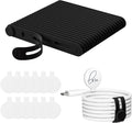32Pcs Nearockle Cable Labels and Silicone Cable Ties Value Cable Management Set by ELECTRONICSORGANIZATION