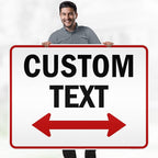 Custom Arrow, Custom Directional Sign, Two Way Arrow, 36x48 Inches, Reflective - Image 2