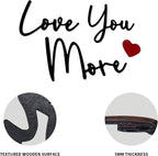 Love You More Wood Sign Home Decor Boho Decor Wall Decor Express Love and Warm - Image 4