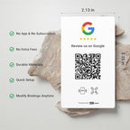 HotLabel – Google Review Card 5-Pack – White – NFC Tap & QR Code – Includes 5 - Image 3