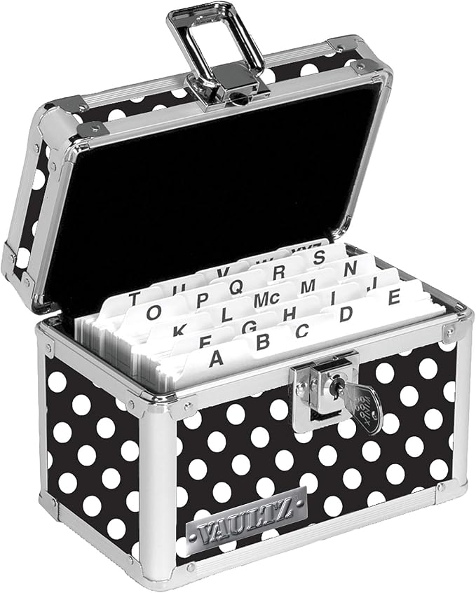 Vaultz Locking Index Card File Box - Image 3