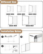Mifuro 38"x38" Enclosed Bulletin Board, Lockable Weather-Resistant Aluminum - Image 4