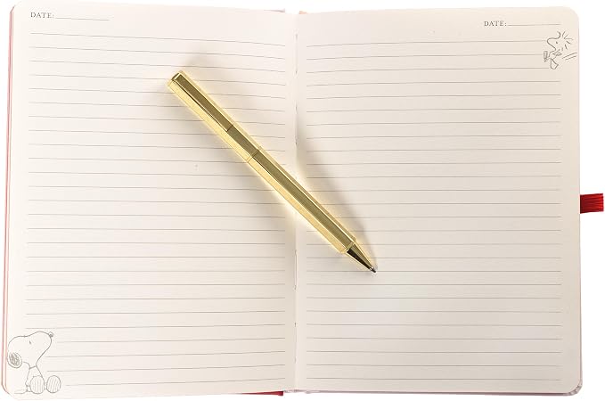 Graphique Snoopy Lined Journal Plus Pen Luxe Collection, Hardcover Diary - Image 2
