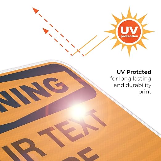 Custom Warning Sign, OSHA Sign, 12x18 Inches, 3M EGP Reflective .063 Aluminum - Image 7