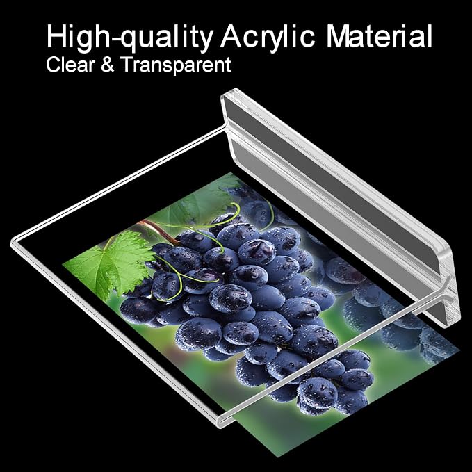 BlueValley Clear Plastic Flyer Sign Holder 8.5 x 11 Standing, Double Sided - Image 4