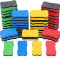 Outus 48 Pieces Magnetic Whiteboard Dry Eraser Office Erasers Bone Shaped Dry by Outus