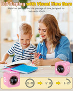 Digital Pomodoro Timer Cube 5/10/25/50min, Visual Productivity Flip Timer - Image 7