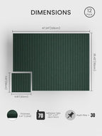 Bumusty Large Felt Bulletin Board 48" x 36" Cork Board Alternative-12 Pack - Image 2