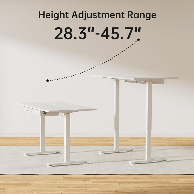 Agilestic Standing Desk with 2 Drawers, Adjustable Height Electric Desk with - Image 4