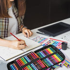 H & B 120 Colored Pencils Set, Art Pencil Kit - Image 7