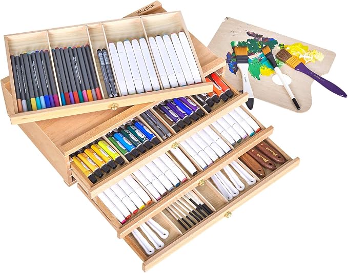 MEEDEN 4-Drawer Artist Supply Storage Box - Image 6