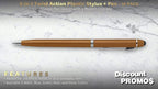 DISCOUNT PROMOS Twist Action Plastic Stylus Pens, Bulk Pack - Image 3
