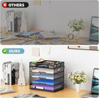 Marbrasse 5-Tier Letter Tray Paper Organizer - Image 5