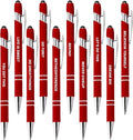 CRME 10pcs Red Nurse Pen Set Sculpture Funny Quotes Inspirational Pen by Unknown