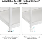 Fannova 4 Tier White Printer Stand Table - Image 8