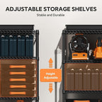 M MZG 4 Tiers Storage Shelves Load 1400LBS, Metal Shelving Wire Metal Shelving - Image 4