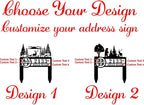 Personalized Metal Adress Sign - Image 2