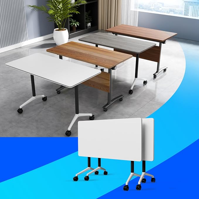 Conference Table Flip Top Mobile Conference Room Tables, Folding Conference by WYMHYZ