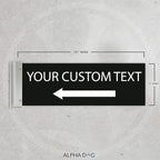 ALPHA DOG SIGNS Custom Projecting Hallway Sign, Personalized Indoor Outdoor - Image 2