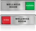 Wellness Room Office Door Signs, Do Not Disturb- In Use/Available Slider Sign by Abudada