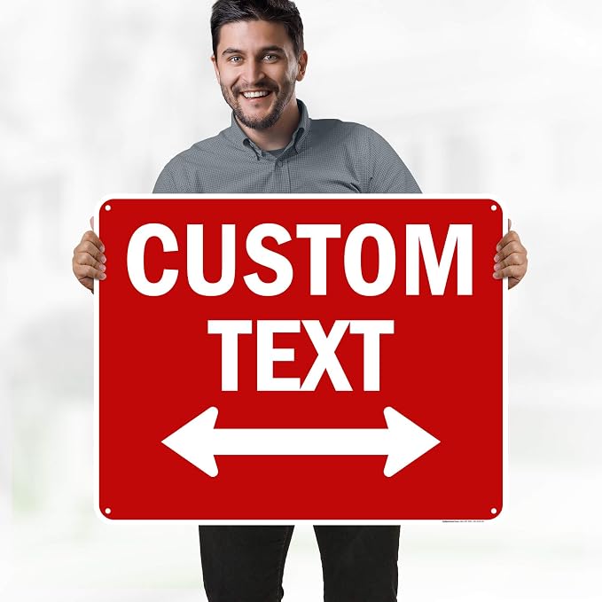 Custom Arrow, Custom Directional Sign, Two way Arrow, 24x30 Inches, 55 mil - Image 2