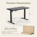ErGear Height Adjustable Electric Standing Desk, 47.2 x 23.6 Inches Sit Stand - Image 3