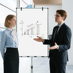 Goplus 40” x 26” Rolling Whiteboard, Height Adjustable Magnetic Dry Erase Board - Image 7